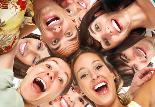 Happy smiling people