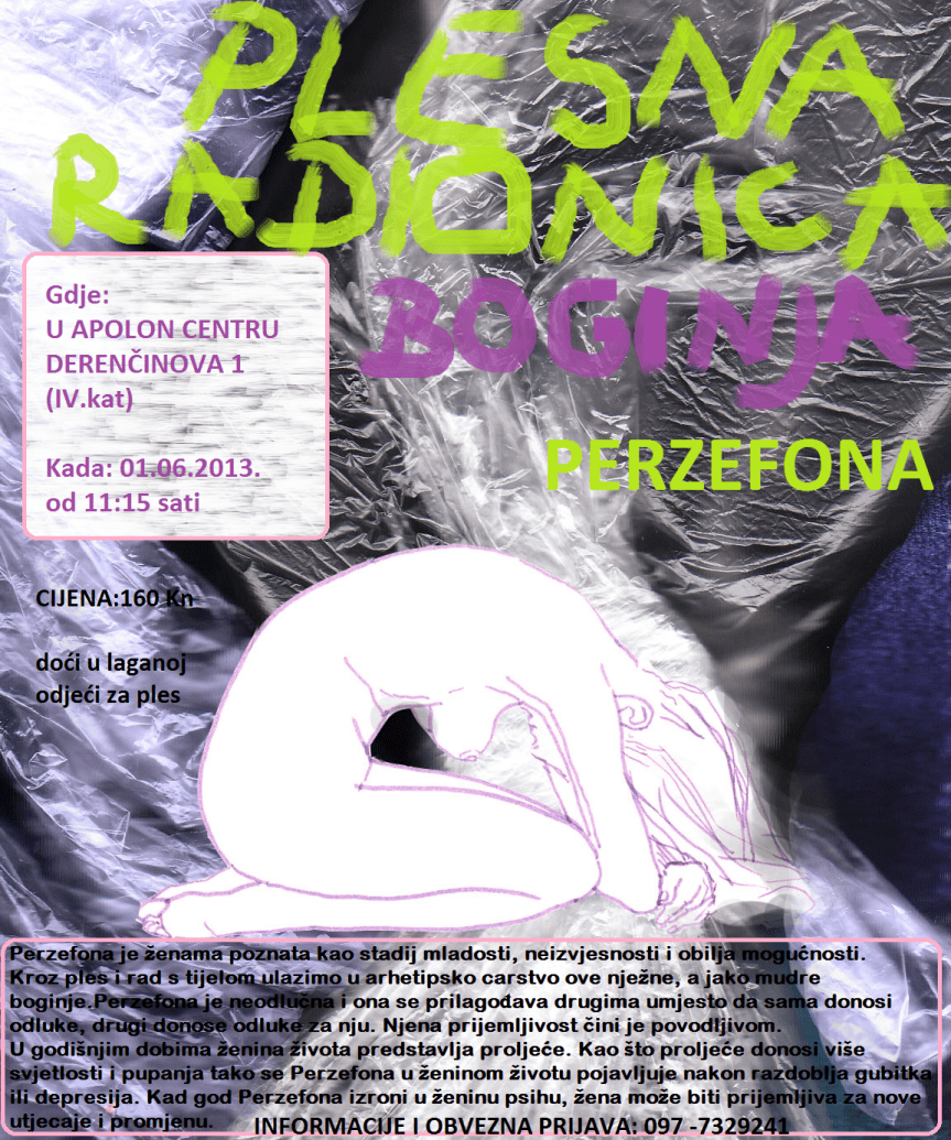 Plesna radionica: Boginja Perzefona,&nbsp;08.06.