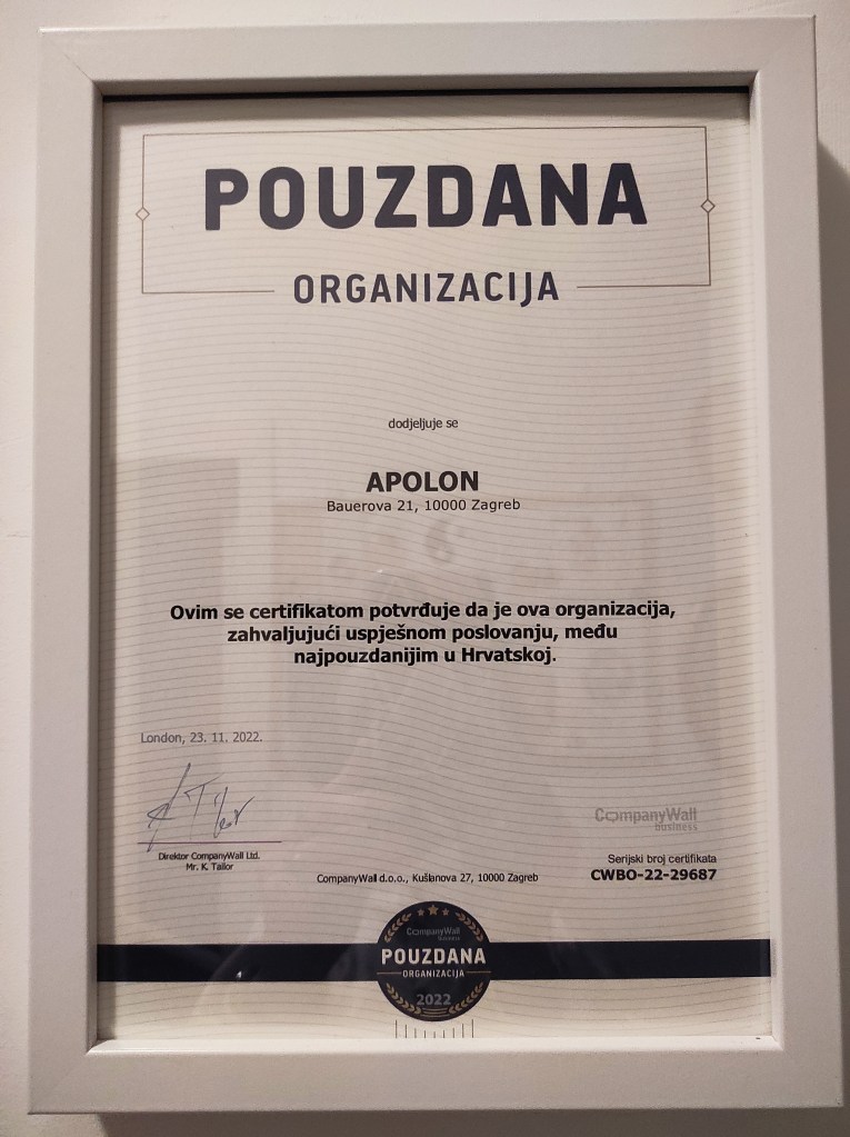 Company Wall Apolon centar Zagreb 2022. 